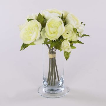 Bouquet de renoncules en tissu TONIE, crème, 20cm, Ø20cm Bouquet de renoncules en tissu TONIE, crème, 20cm, Ø20cm