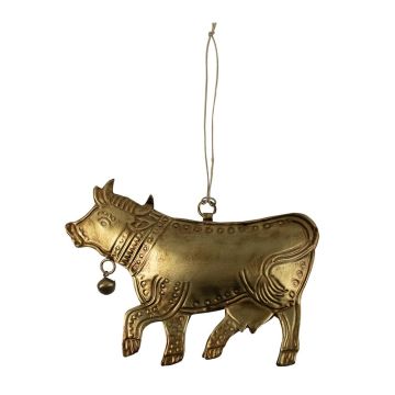 Kuh Suspension déco VALDIMAR en métal, doré, 16x11cm