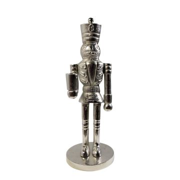 Casse-noisette Figurine déco RUNAR, argenté, 12,5x15x41cm