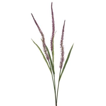 Branche artificielle Herbe aux écouvillons FJORA avec Rispen, violet, 115cm