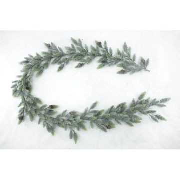 Guirlande déco Épicéa NAGORI avec pommes de pin, givré, 190cm, Ø15cm Guirlande déco Épicéa NAGORI avec pommes de pin, givré, 190cm, Ø15cm