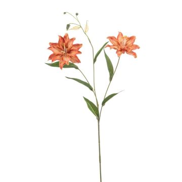 artificielle Lis tigré DUNKA, saumon, 70cm