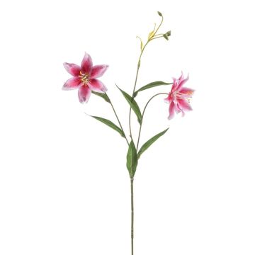 artificielle Lis tigré DUNKA, rose-rose vif, 70cm