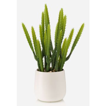 Cactus artificiel Euphorbia trigona NORSHO dans un pot décoratif, vert, 28 cm Cactus artificiel Euphorbia trigona NORSHO dans un pot décoratif, vert, 28 cm