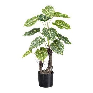 Plante décorative Anthurie TROHEL, tige artificielle, vert-blanc, 70cm Plante décorative Anthurie TROHEL, tige artificielle, vert-blanc, 70cm