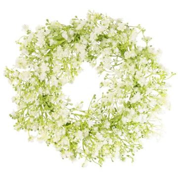 Couronne décorative de gypsophile GERSAN, blanche, Ø 30 cm Couronne décorative de gypsophile GERSAN, blanche, Ø 30 cm
