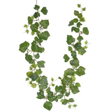 Guirlande de lierre artificiel NELENIA avec des fruits, verte, 180 cm