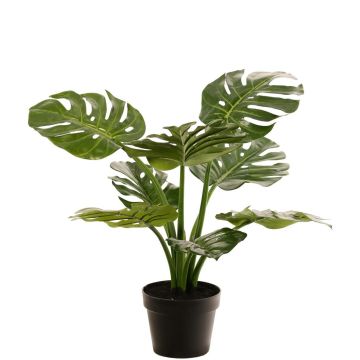 Philodendron Monstera Deliciosa, plante artificielle QUENTEA, pot décoratif, 60 cm