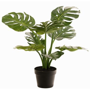 Philodendron Monstera Deliciosa, plante artificielle QUENTEA, pot décoratif, 60cm