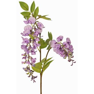 Branche de glycine artificielle NEZUMI avec fleurs, lilas, 105cm