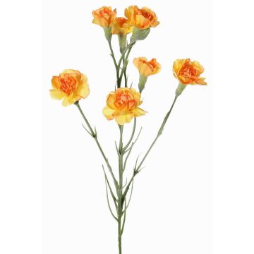 Branche de fleur artificielle d'œillet PIARA, orange-jaune, 60 cm, Ø 3-5 cm Branche de fleur artificielle d'œillet PIARA, orange-jaune, 60 cm, Ø 3-5 cm