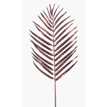 Feuille de palmier décorative Areca JAZKI, rouge bourgogne métallique, 85cm