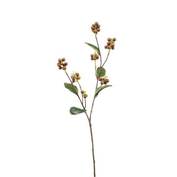 Branche de symphorine artificielle ÜBBE avec des baies, brun, 70cm