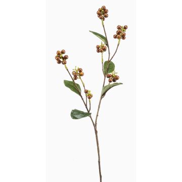 Branche de symphorine artificielle ÜBBE avec des baies, brun, 70cm