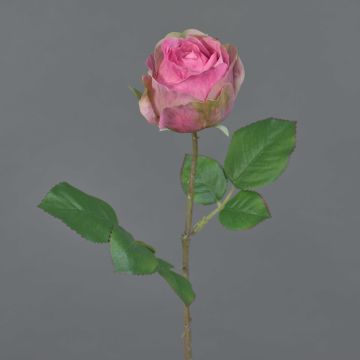 Fleur artificielle Rose POPI, fuchsia-vert, 55cm Fleur artificielle Rose POPI, fuchsia-vert, 55cm