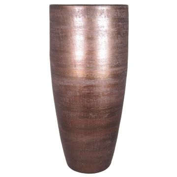 Vase sur pied THORAN avec veinures, en céramique, cuivre, 90 cm, Ø 37 cm Vase sur pied THORAN avec veinures, en céramique, cuivre, 90 cm, Ø 37 cm