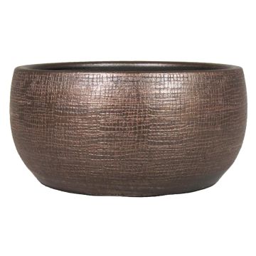 Coupe à fleurs AGAPE, céramique, veinée, cuivre, 15cm, Ø33cm Coupe à fleurs AGAPE, céramique, veinée, cuivre, 15cm, Ø33cm