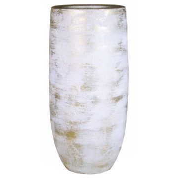 Vase AETIOS, céramique, dégradé de couleurs, blanc-or, 45 cm, Ø 20 cm Vase AETIOS, céramique, dégradé de couleurs, blanc-or, 45 cm, Ø 20 cm