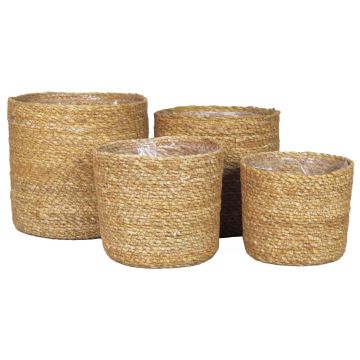 Panier à fleurs AMPARO, jonc de mer, 4 pièces, beige, 12-19cm, Ø13-20cm Panier à fleurs AMPARO, jonc de mer, 4 pièces, beige, 12-19cm, Ø13-20cm