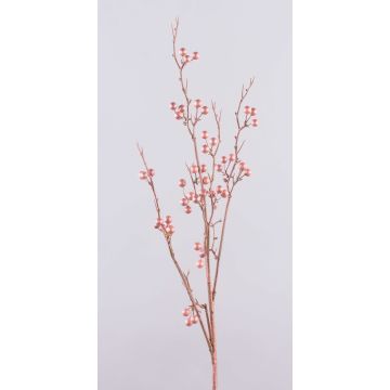 Branche en plastique Symphorine WAKILIA avec des fruits, or rose métallique, 100cm Branche en plastique Symphorine WAKILIA avec des fruits, or rose métallique, 100cm