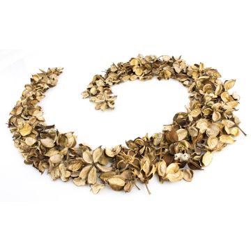 Décoration à disperser « CANDY » en forme de coupes à fruits, coton, beige-marron, 4 cm, Ø 6 cm