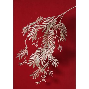 Branche de mimosa artificielle RENGU, argent, 110 cm Branche de mimosa artificielle RENGU, argent, 110 cm