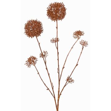 Branche de skimmia artificielle LOBUS, cuivre, 90cm, Ø4-8,5cm Branche de skimmia artificielle LOBUS, cuivre, 90cm, Ø4-8,5cm