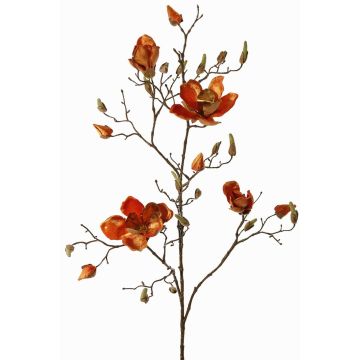 Branche de magnolia en velours JACKA, orange, 105cm Branche de magnolia en velours JACKA, orange, 105cm
