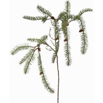 Branche de sapin artificielle KALAMAS avec pommes de pin, 105cm Branche de sapin artificielle KALAMAS avec pommes de pin, 105cm