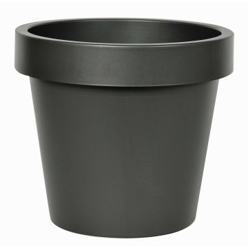 Cache-pot en plastique VOTHY, noir mat, 18cm, Ø20cm Cache-pot en plastique VOTHY, noir mat, 18cm, Ø20cm