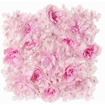 Tapis décoratif EVOLET avec pivoines, dahlias et hortensias, rose, 40x40cm Tapis décoratif EVOLET avec pivoines, dahlias et hortensias, rose, 40x40cm