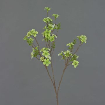 Branche de thé artificielle ZEWENGA avec fleurs, vert clair, 85 cm, Ø 2,5-3 cm
