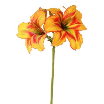 Fleur artificielle hémérocalle NEULIDA avec fleurs, orange-rouge, 65 cm, Ø 11 cm