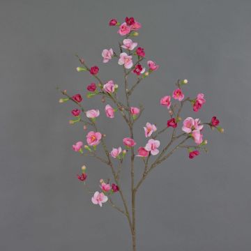 Branche de fleurs de pommier artificielle SADAKA avec des fleurs, fuchsia-rose, 100cm