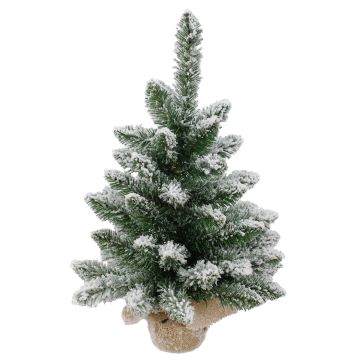 Sapin artificiel KIRUNA, recouvert de neige, sac en jute, 30 cm, Ø 20 cm Sapin artificiel KIRUNA, recouvert de neige, sac en jute, 30 cm, Ø 20 cm
