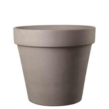Pot de fleurs NUVENS en terre cuite, taupe, 54cm, Ø60cm Pot de fleurs NUVENS en terre cuite, taupe, 54cm, Ø60cm