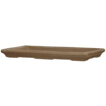Soucoupe rectangulaire pour jardinière DUVENS en terre cuite, marron, 31,4 x 17,2 x 3 cm Soucoupe rectangulaire pour jardinière DUVENS en terre cuite, marron, 31,4 x 17,2 x 3 cm
