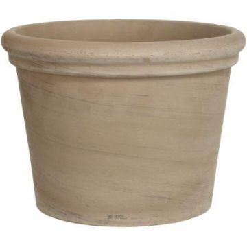 Pot de fleurs NORETH en terre cuite, grainé, marron, 32 cm, Ø 36 cm Pot de fleurs NORETH en terre cuite, grainé, marron, 32 cm, Ø 36 cm