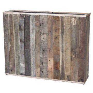 Jardinière rectangulaire BUNJER en bois, veinage naturel, marron, 93 x 25 x 75 cm Jardinière rectangulaire BUNJER en bois, veinage naturel, marron, 93 x 25 x 75 cm