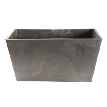 Jardinière ANDIF en béton de bois, anthracite, 100 x 32 x 49 cm