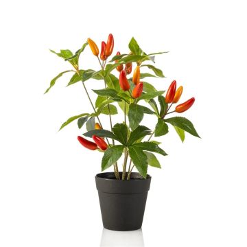 artificielle Piment Pflanze KIRKI à fruits, en pot décoratif, orange-rouge, 35cm artificielle Piment Pflanze KIRKI à fruits, en pot décoratif, orange-rouge, 35cm