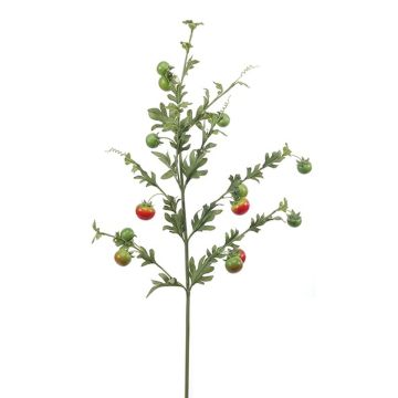 Branche de tomate cerise artificielle QUANITTA, rouge-vert, 80cm