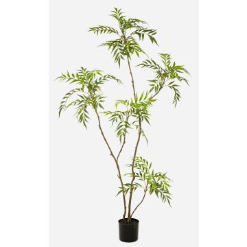 Arbre artificiel en mahogany KLEANA, troncs artificiels, vert, 180 cm