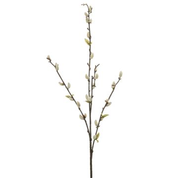 artificiel Saule marsault branche NIELSON à fleurs, crème, 80cm artificiel Saule marsault branche NIELSON à fleurs, crème, 80cm