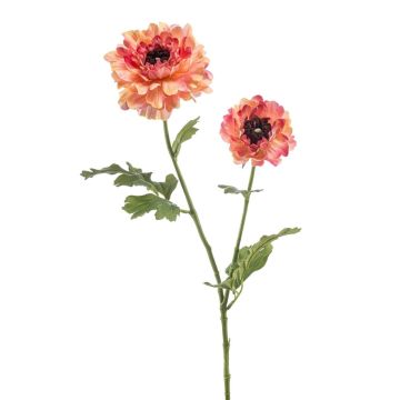Fleur déco Renoncule LOLYN, pêche-rose, 65cm Fleur déco Renoncule LOLYN, pêche-rose, 65cm