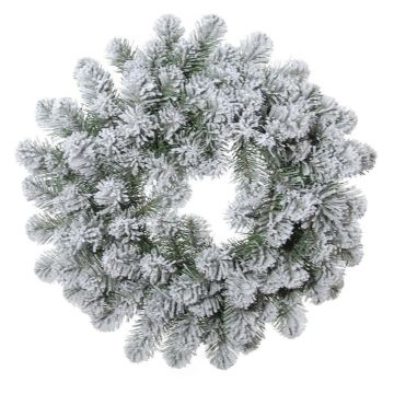 Couronne décorative Sapin FRANKLIN, enneigé, blanc-vert, Ø50cm Couronne décorative Sapin FRANKLIN, enneigé, blanc-vert, Ø50cm