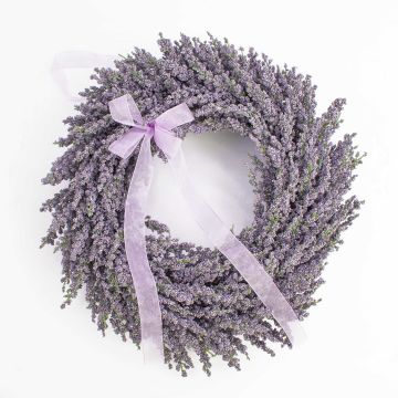 Couronne de lavande artificielle YLVIE, violet, Ø40cm Couronne de lavande artificielle YLVIE, violet, Ø40cm