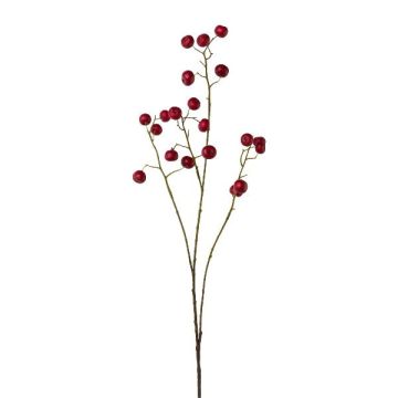 Branche artificielle Pommier d'ornement GRULNE avec des fruits, rouge, 95cm
