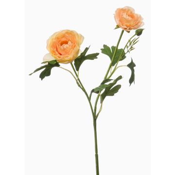 Branche décorative de renoncules FLORANCE, couleur pêche, 45 cm Branche décorative de renoncules FLORANCE, couleur pêche, 45 cm