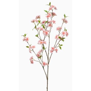 Branche artificielle de cerisier ornemental VERIANO avec fleurs, couleur pêche, 120 cm